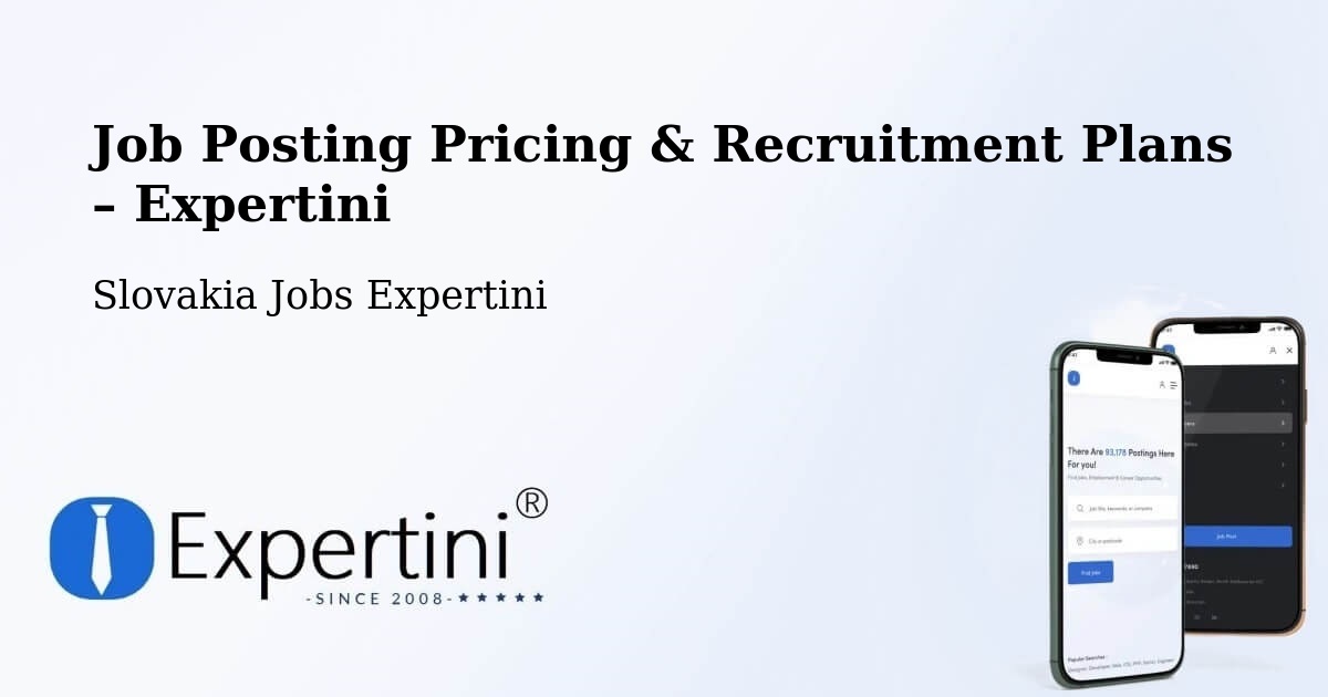 Job Posting Pricing & Recruitment Plans – Svidník - Svidník, Slovakia Jobs Expertini